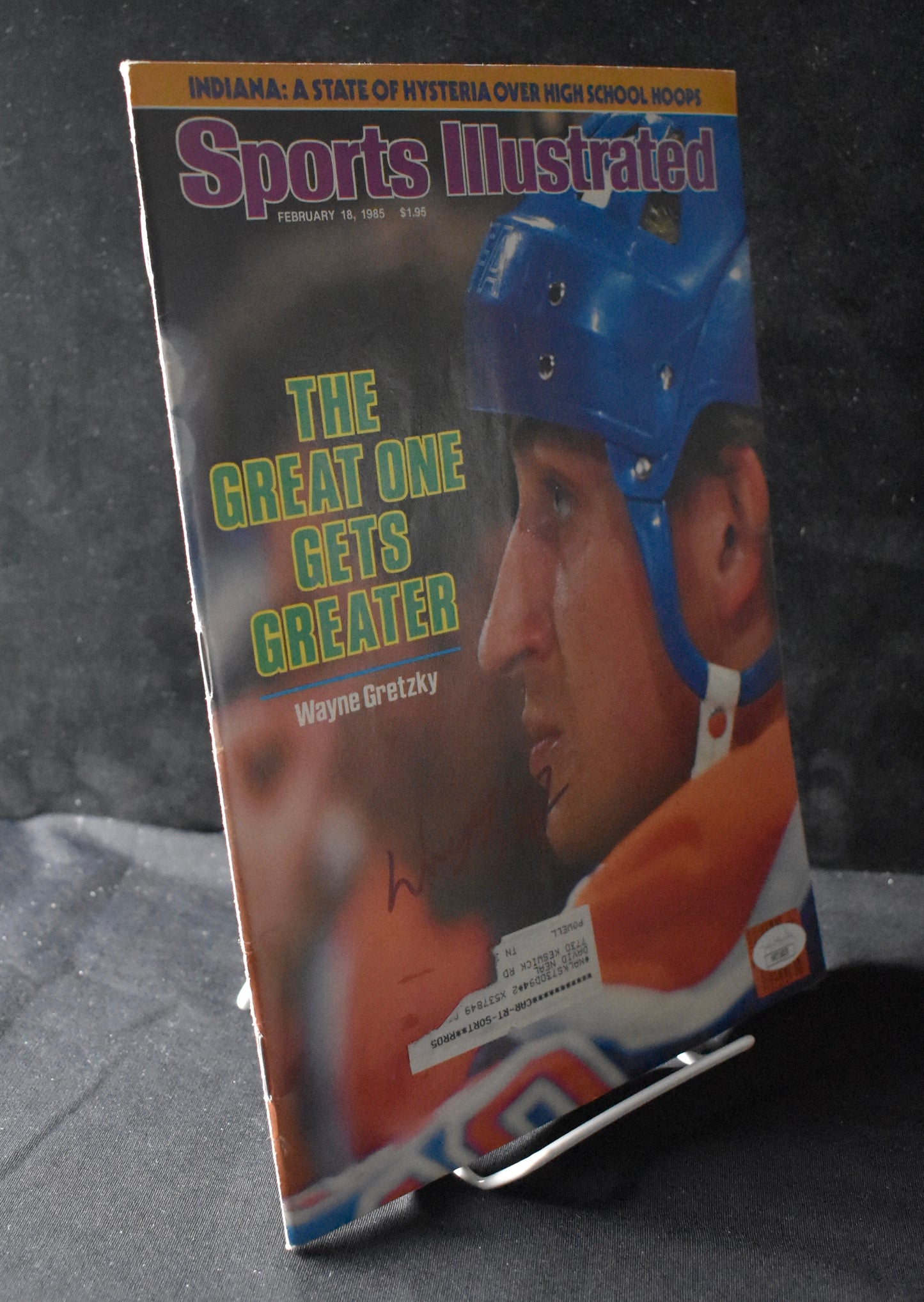 Wayne Gretzky HOF Signed/Autographed 1985 Sports Illustrated Oilers JSA 212091