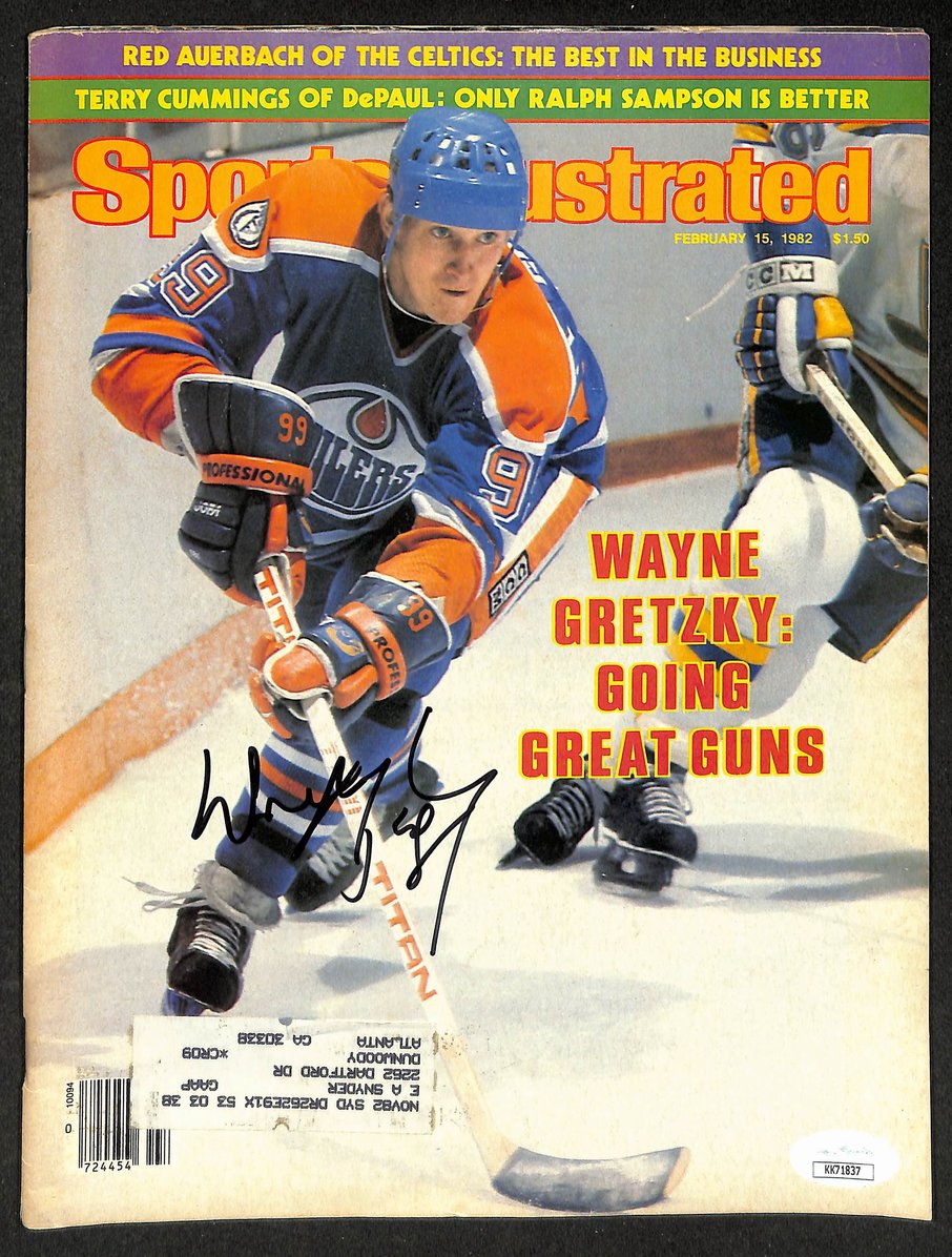 Wayne Gretzky HOF Signed/Autographed 1982 Sports Illustrated Oilers JSA 212092