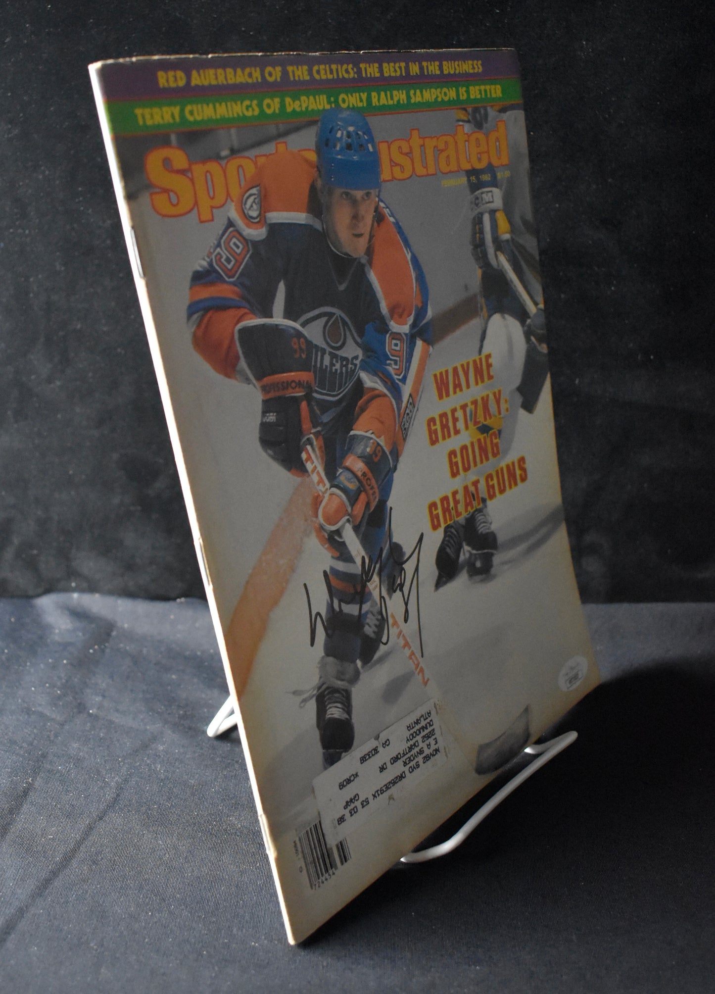 Wayne Gretzky HOF Signed/Autographed 1982 Sports Illustrated Oilers JSA 212092