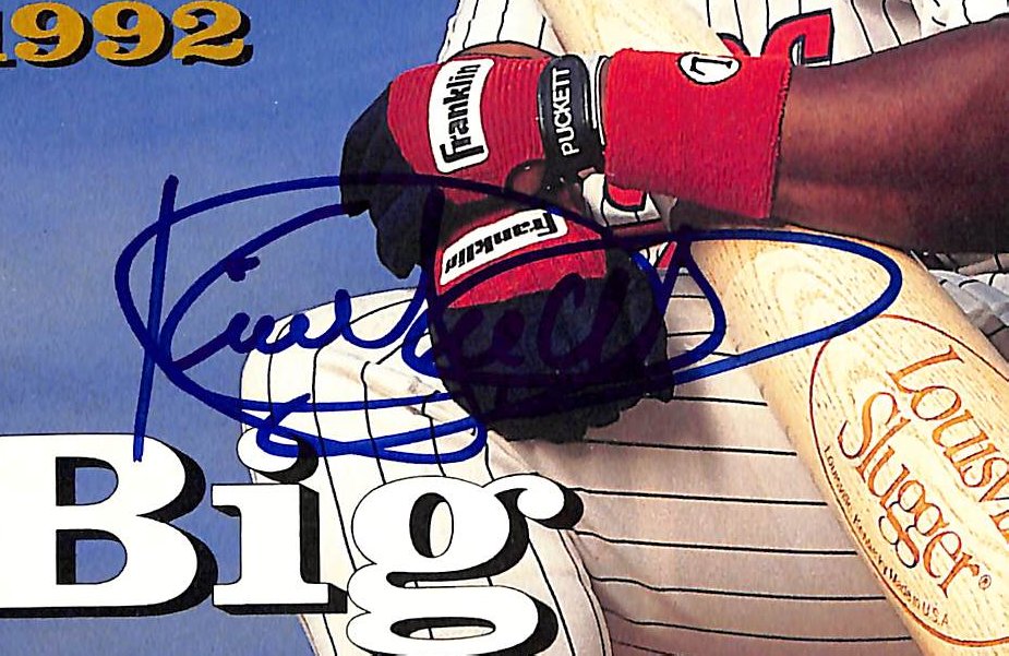 Kirby Puckett HOF Signed 1992 Sports Illustrated Twins PSA/DNA 212093