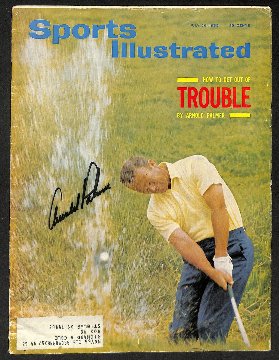 Arnold Palmer Signed/Autographed 1965 Sports Illustrated Golf JSA 212095