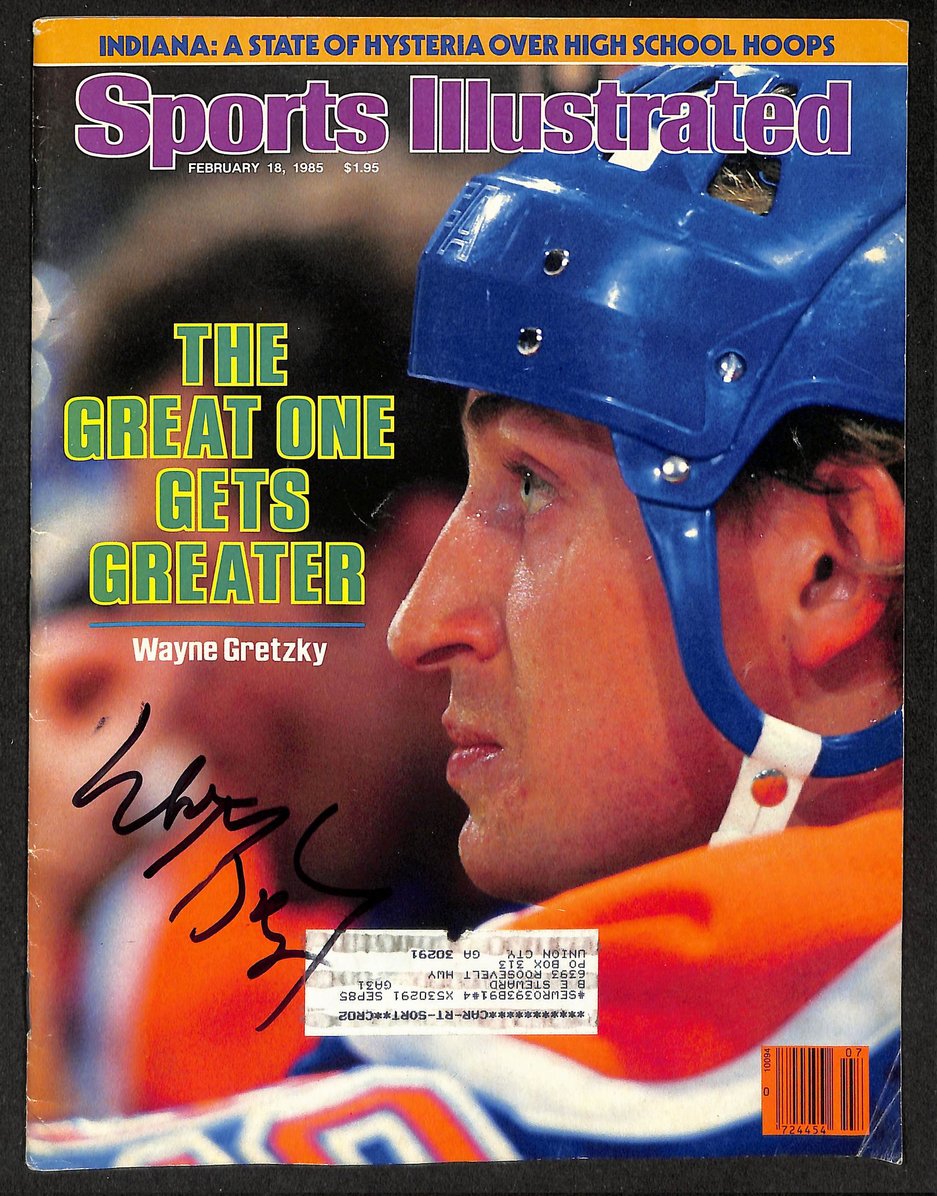 Wayne Gretzky HOF Signed/Autographed 1985 Sports Illustrated Oilers JSA 212096
