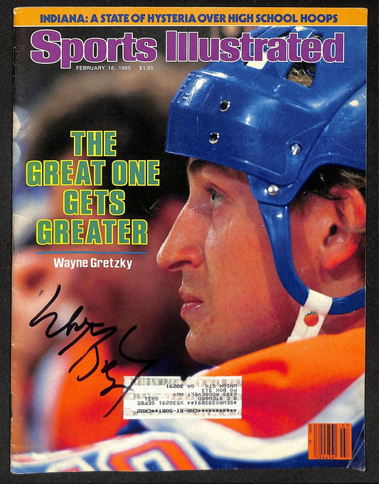 Wayne Gretzky HOF Signed/Autographed 1985 Sports Illustrated Oilers JSA 212096