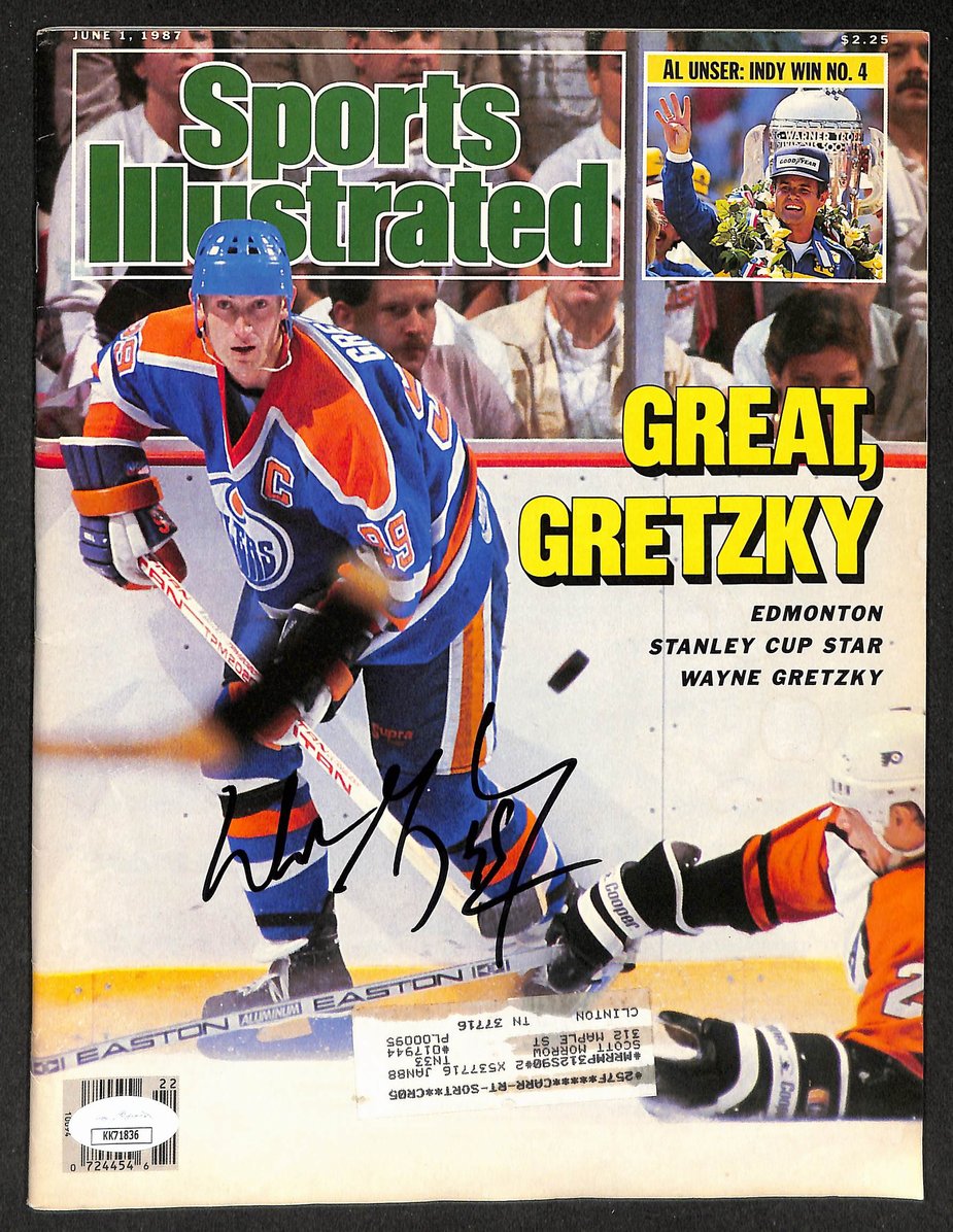 Wayne Gretzky HOF Signed/Autographed 1987 Sports Illustrated Oilers JSA 212097
