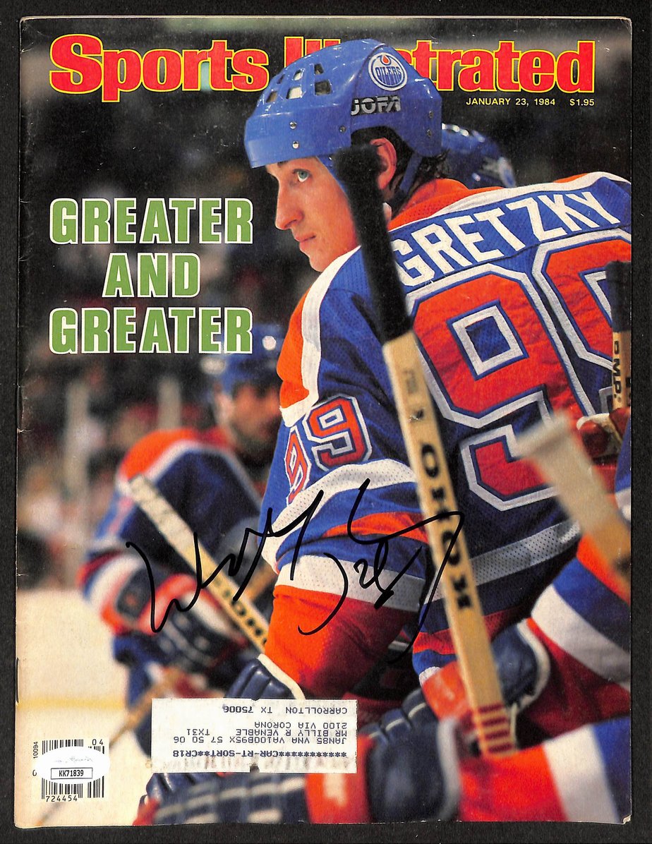 Wayne Gretzky HOF Signed/Autographed 1984 Sports Illustrated Oilers JSA 212098