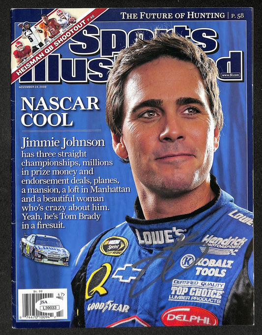 Jimmie Johnson Signed/Autographed 2008 Sports Illustrated NASCAR JSA 212101