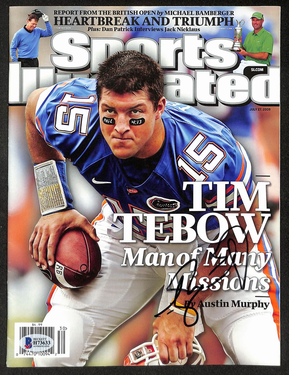 Tim Tebow Signed/Autographed 1998 Sports Illustrated Florida Gators BAS 12105