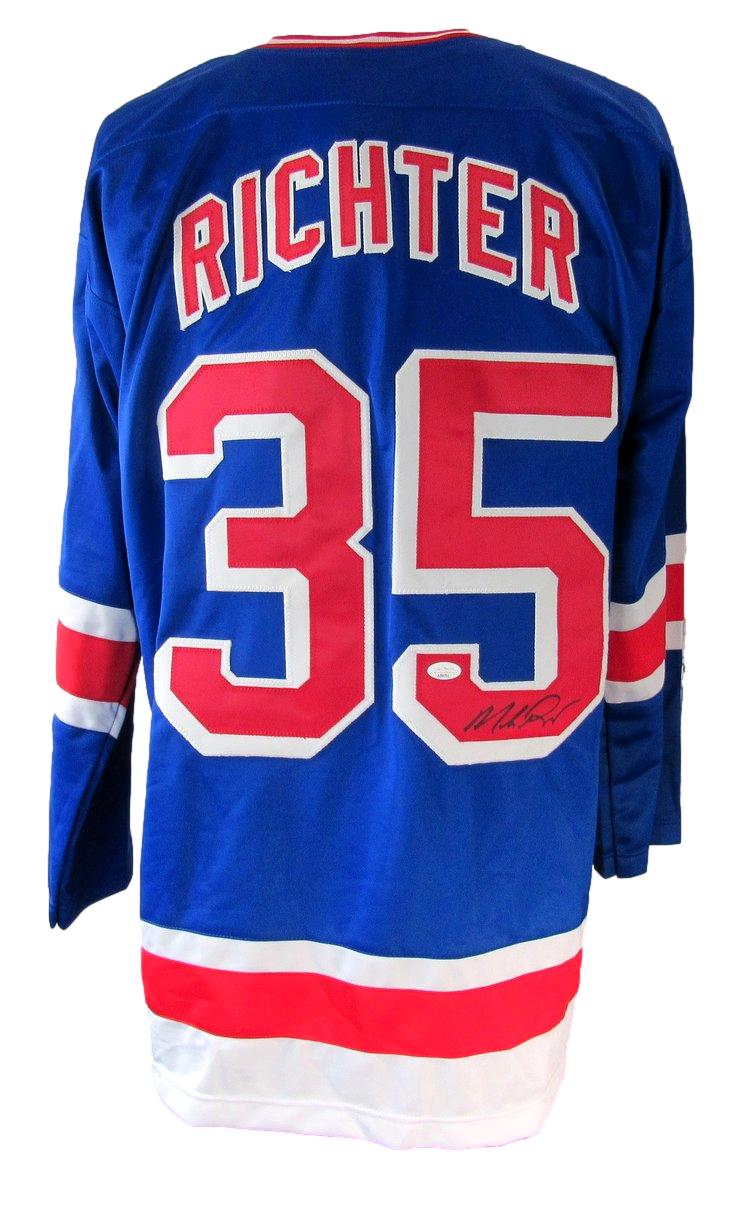 Mike Richter HOF New York Rangers Signed/Autographed Custom Jersey JSA XHC35