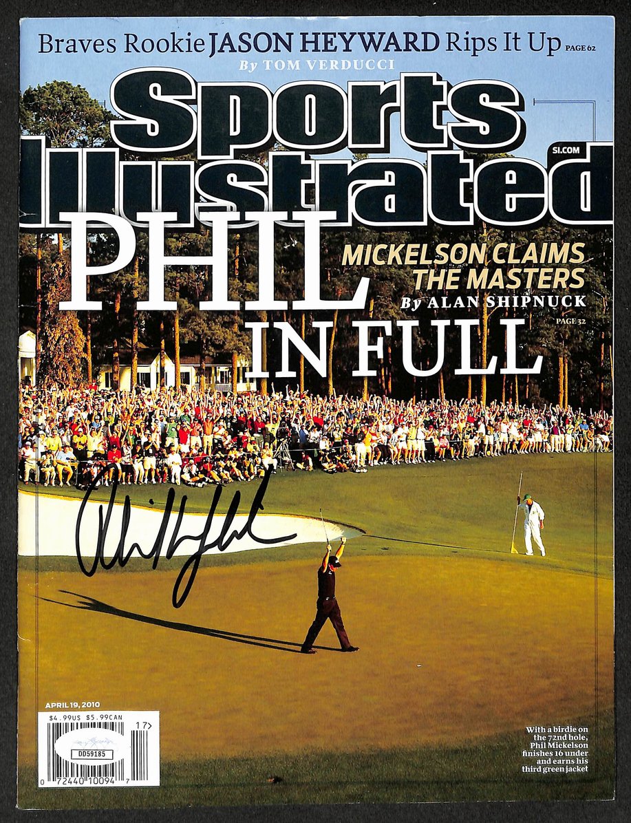 Phil Mickelson Signed/Autographed 2010 Sports Illustrated Golf JSA 212108
