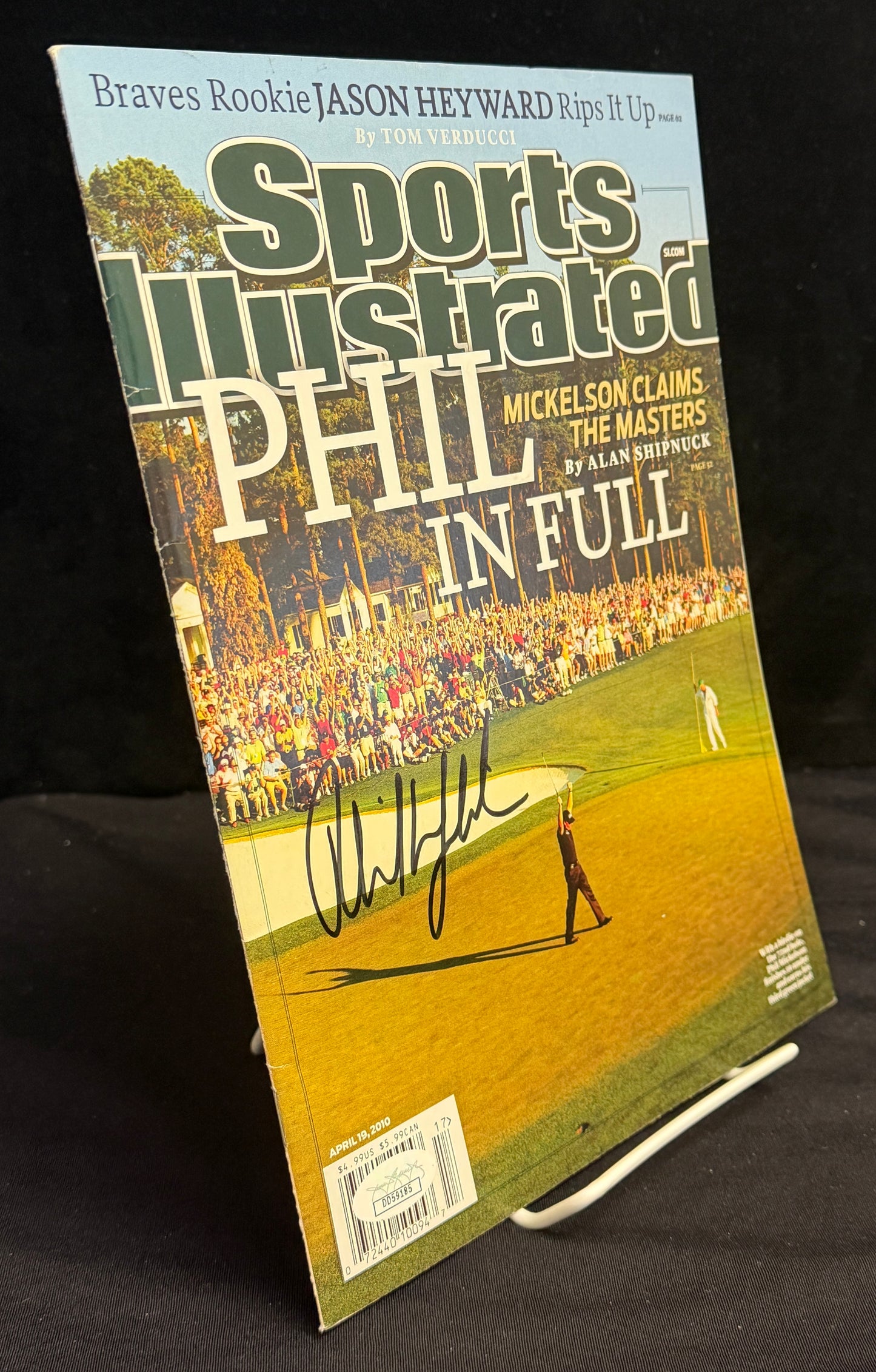 Phil Mickelson Signed/Autographed 2010 Sports Illustrated Golf JSA 212108