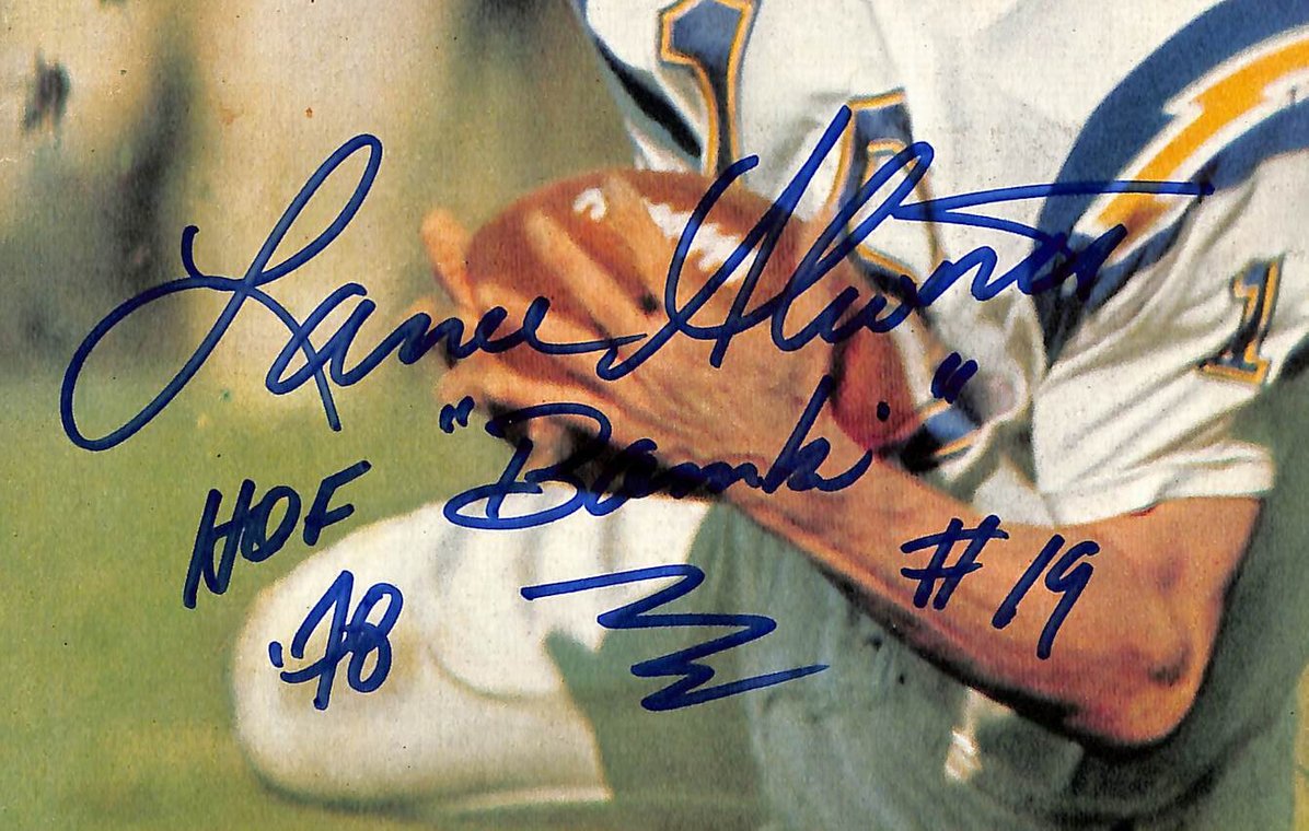 Lance Alworth HOF Signed 1965 Sports Illustrated Chargers PSA/DNA 212109