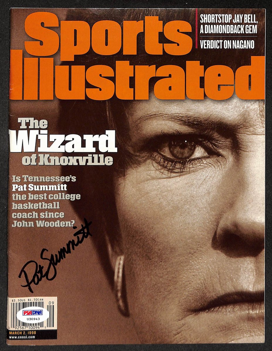 Pat Summitt Signed/Autographed 1998 Sports Illustrated Tennessee PSA/DNA 212111