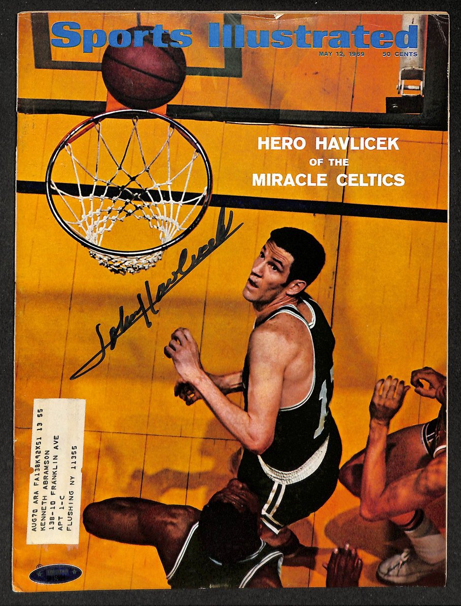 John Havlicek HOF Signed 1969 Sports Illustrated Celtics TriStar 212113