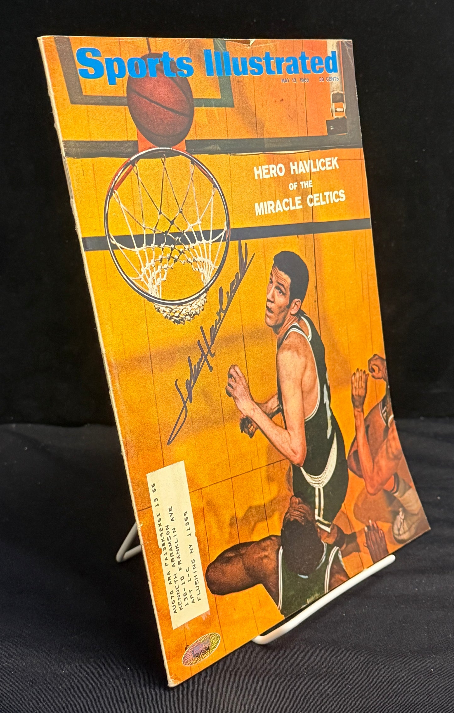 John Havlicek HOF Signed 1969 Sports Illustrated Celtics TriStar 212113