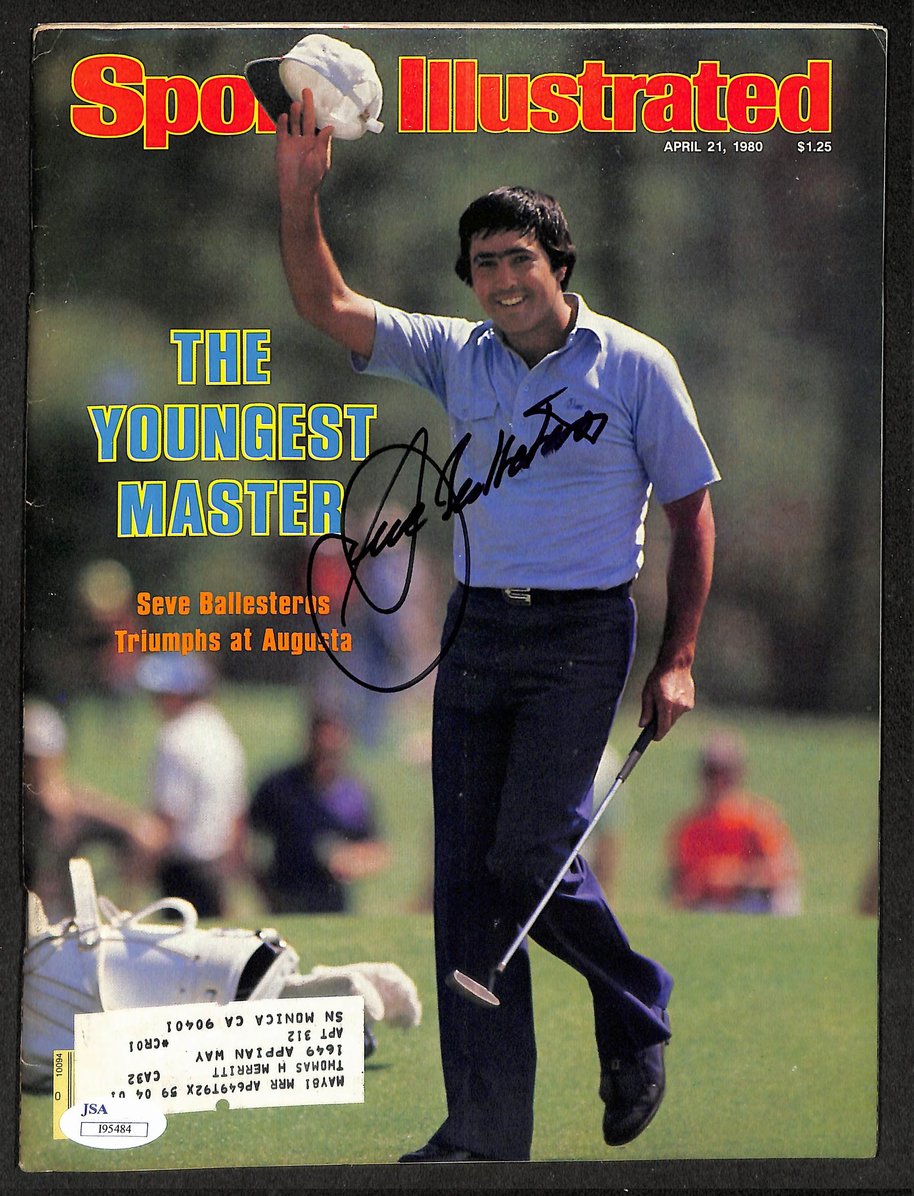 Seve Ballesteros Signed/Autographed 1980 Sports Illustrated Golf JSA 212114