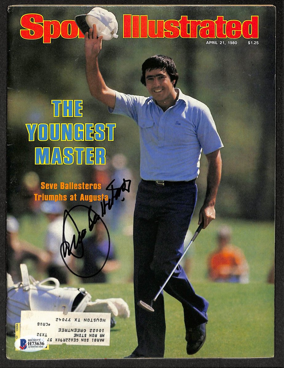 Seve Ballesteros Signed/Autographed 1980 Sports Illustrated Golf BAS 212115