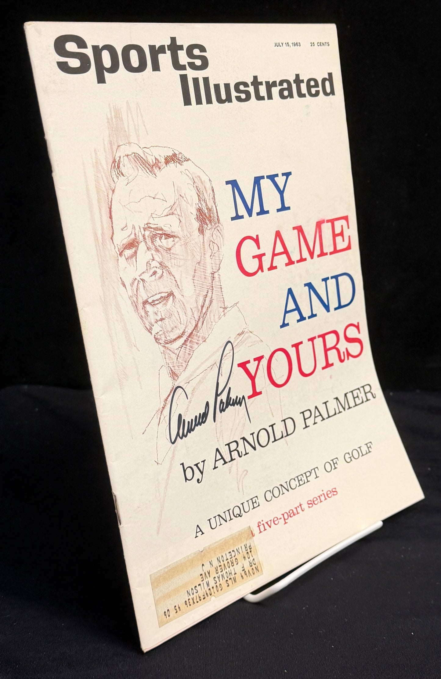 Arnold Palmer Signed/Autographed 1963 Sports Illustrated Golf BAS Letter 212116