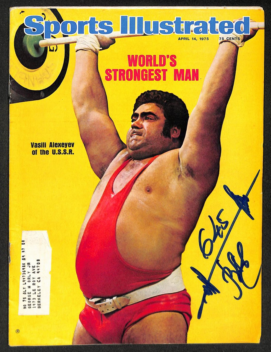 Vasili Alexeyev Signed/Autographed 1975 Sports Illustrated Olympics BAS 212117