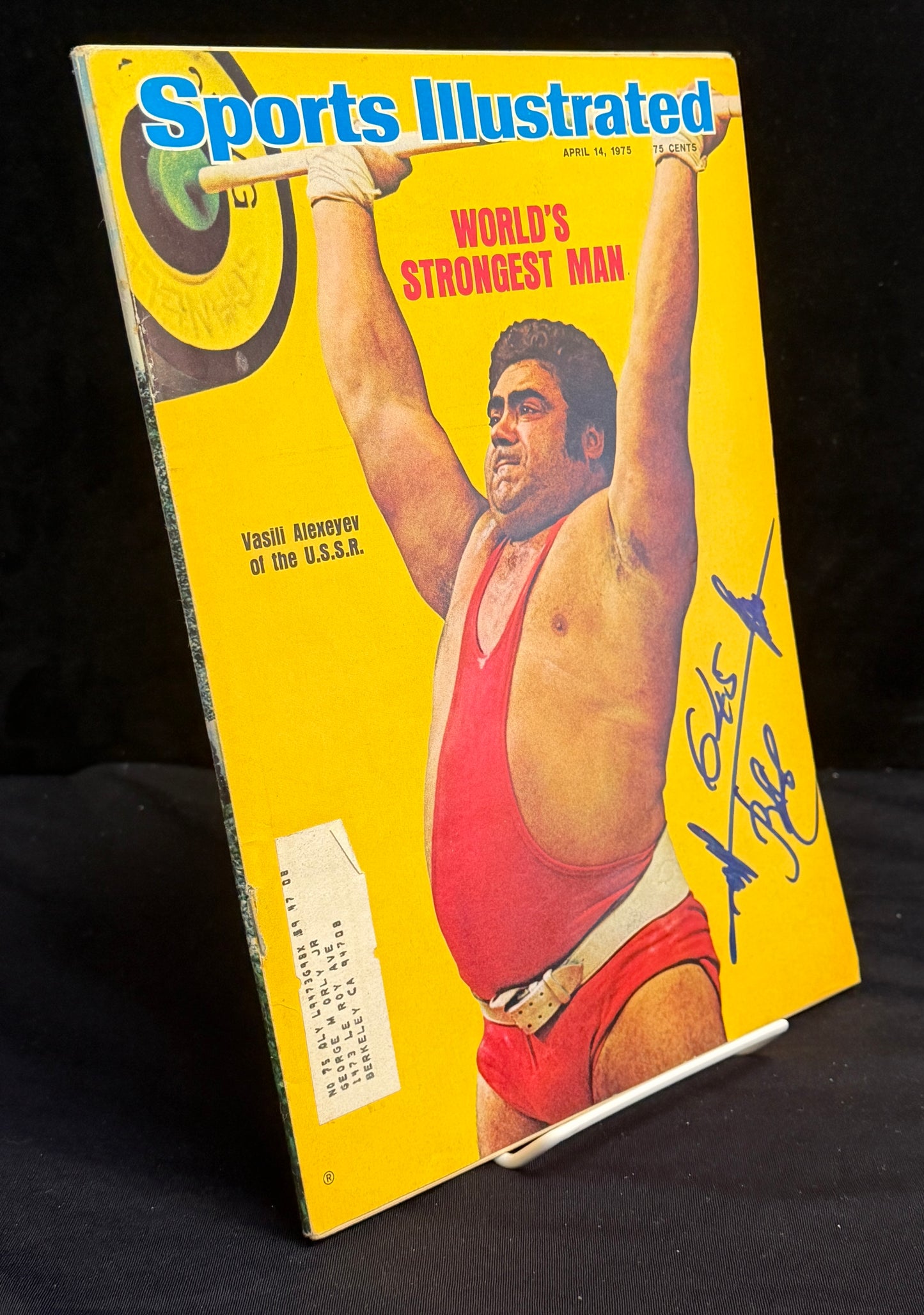 Vasili Alexeyev Signed/Autographed 1975 Sports Illustrated Olympics BAS 212117