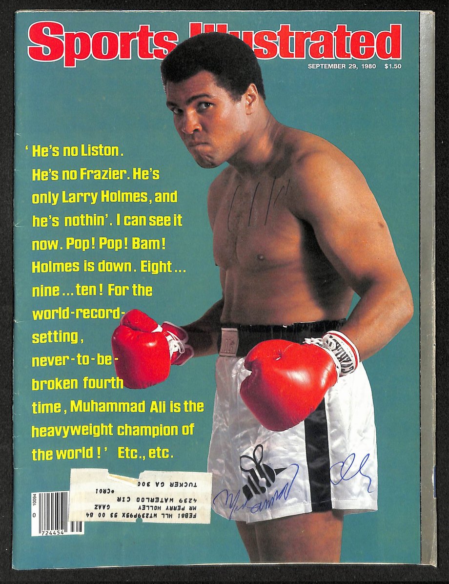 Muhammad Ali Signed/Autographed 1980 Sports Illustrated Boxing PSA/DNA 212120