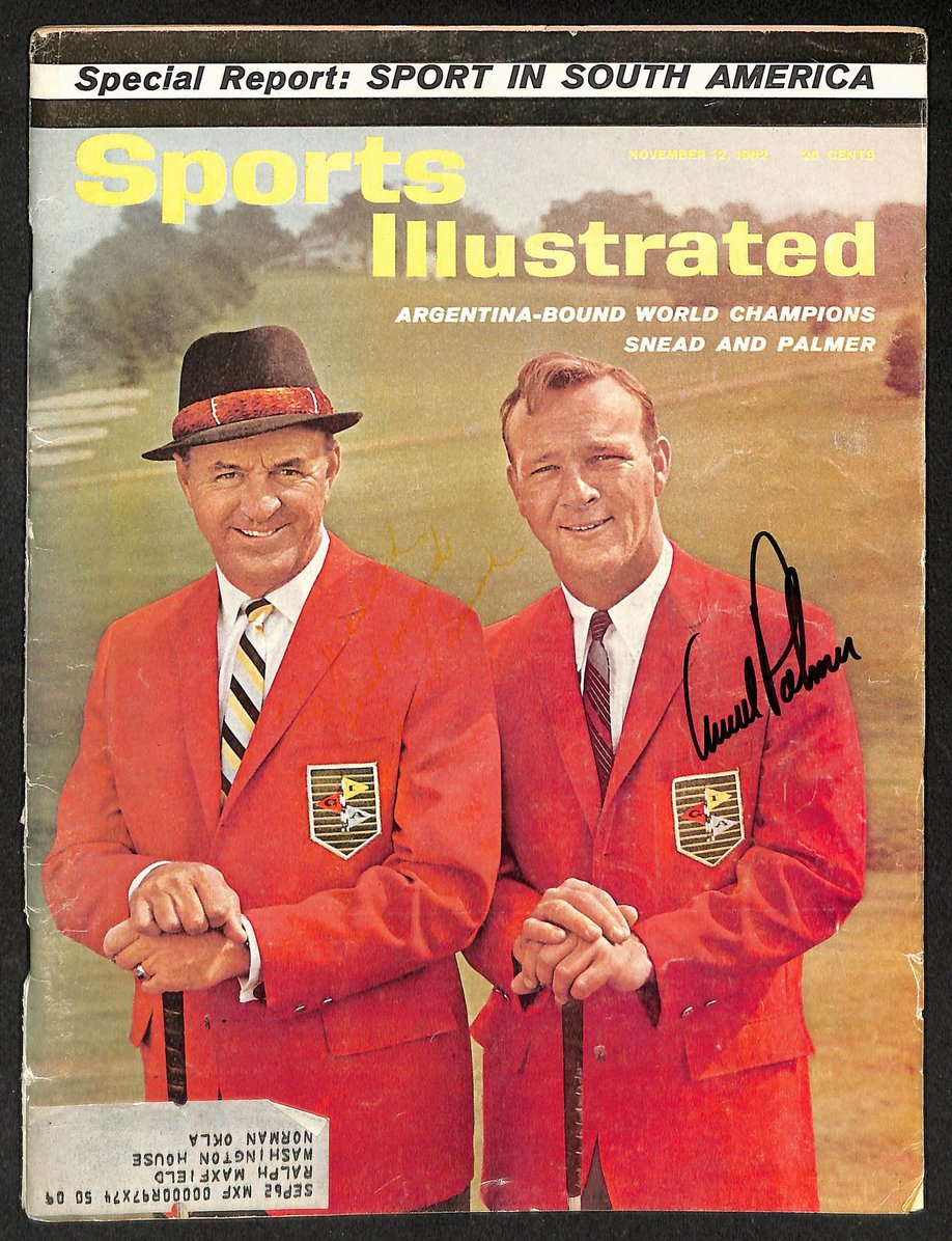 Arnold Palmer Signed/Autographed 1962 Sports Illustrated Golf JSA 212123