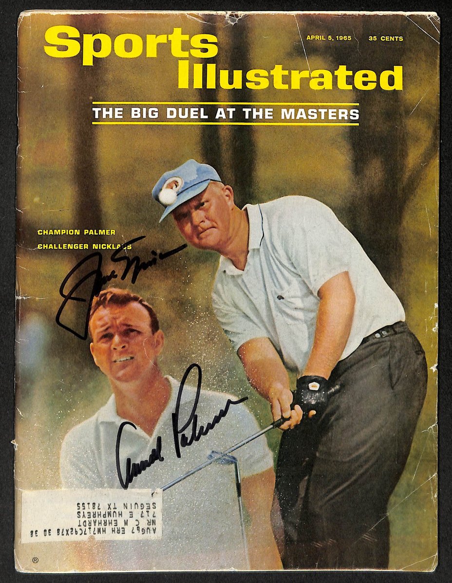 Jack Nicklaus & Arnold Palmer Signed 1965 Sports Illustrated BAS Letter 212125