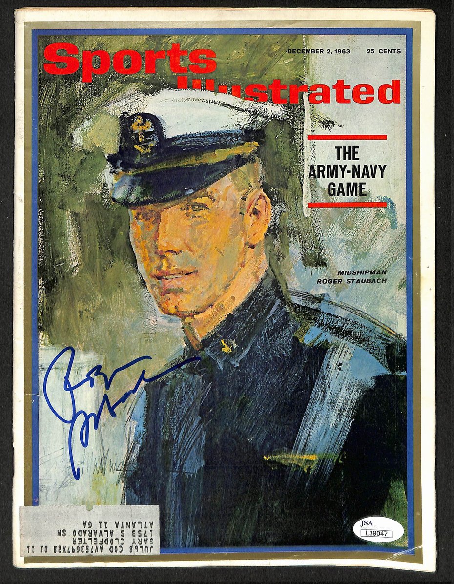 Roger Staubach HOF Signed/Autographed 1963 Sports Illustrated NAVY JSA 212126