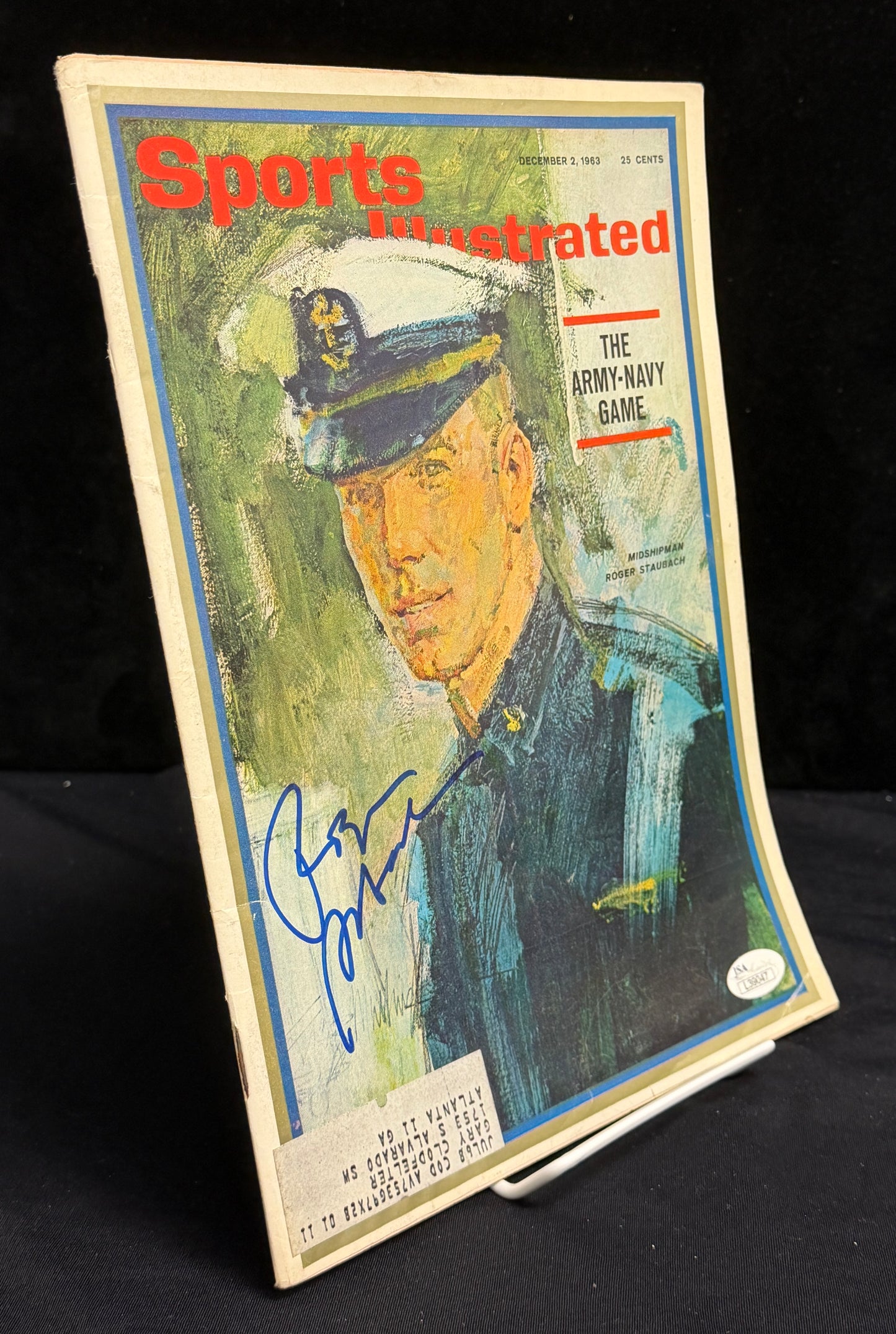 Roger Staubach HOF Signed/Autographed 1963 Sports Illustrated NAVY JSA 212126