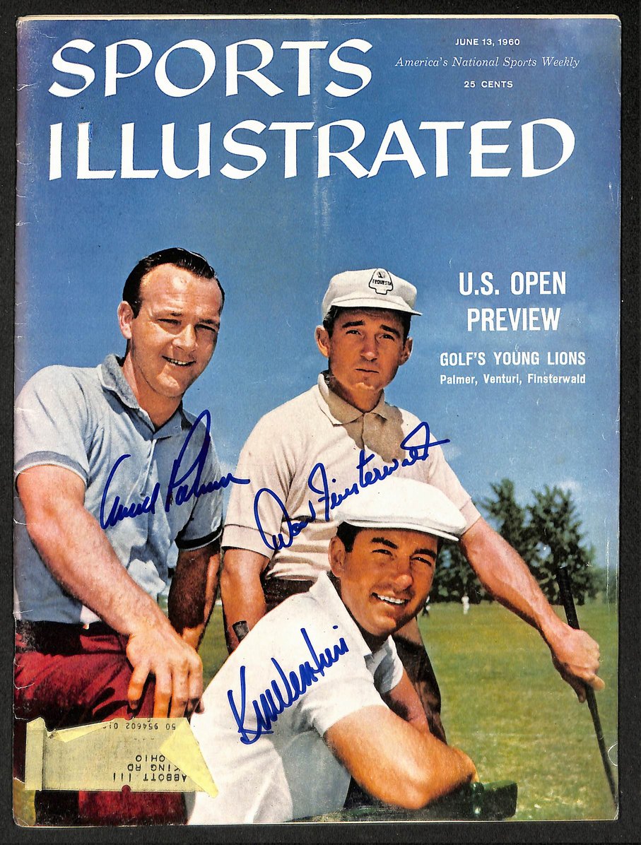 Arnold Palmer Venturi & Finsterwald Signed 1960 Sports Illustrated BAS Letter 27