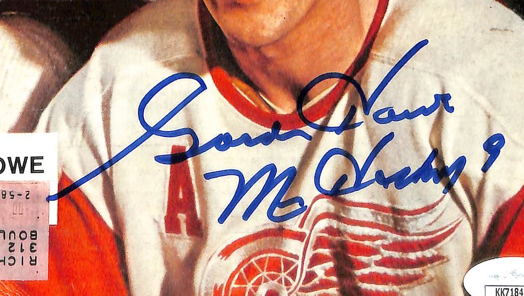 Gordie Howe HOF Signed/Autographed 1957 Sports Illustrated Red Wings JSA 212128
