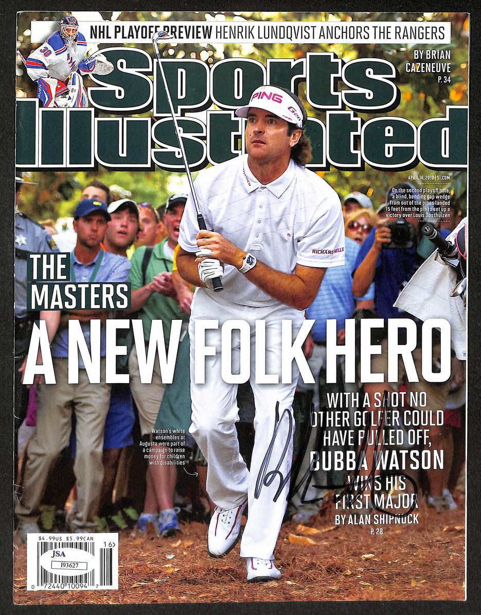 Bubba Watson Signed/Autographed 2012 Sports Illustrated Golf JSA 212134