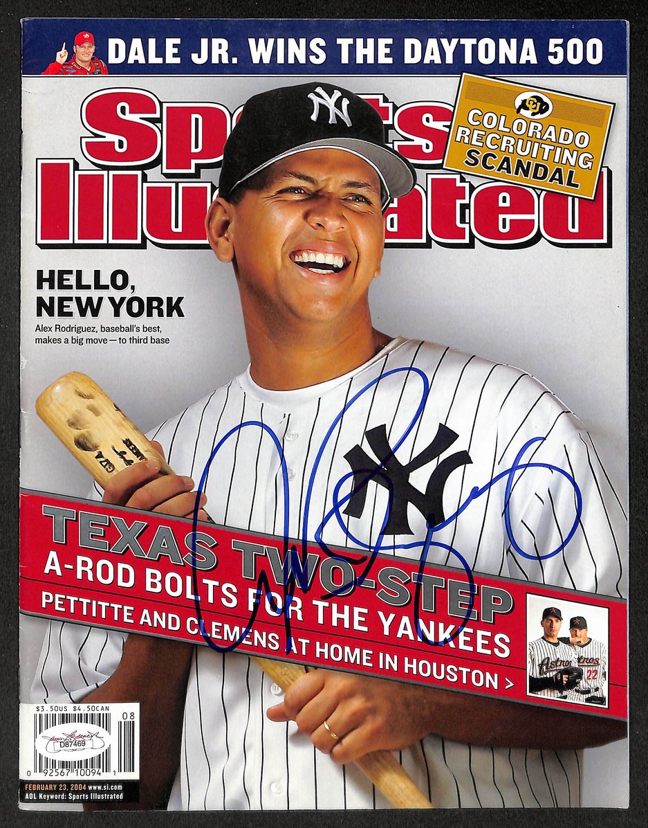 Alex Rodriguez Signed/Autographed 2004 Sports Illustrated Yankees JSA 212135