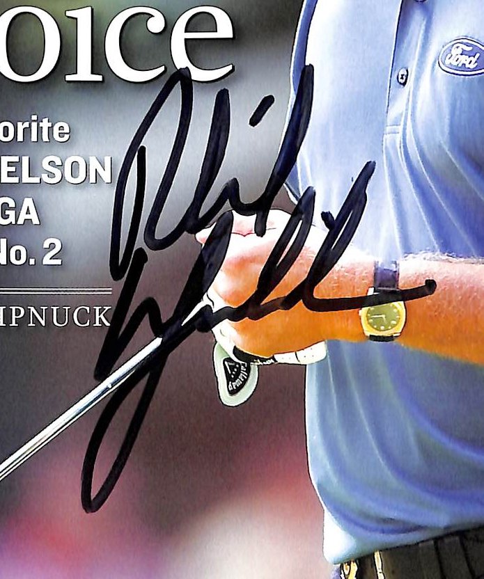 Phil Mickelson Signed/Autographed 2005 Sports Illustrated Golf BAS 212141