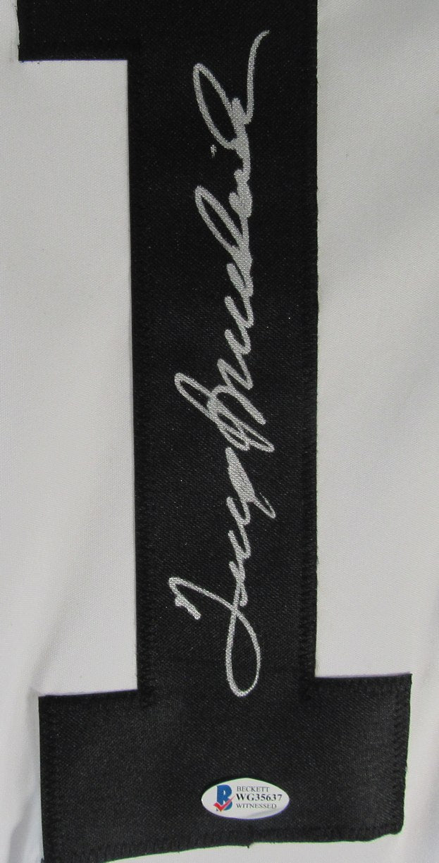 Terry Bradshaw HOF Signed White Steelers Custom Football Jersey Beckett XHC58