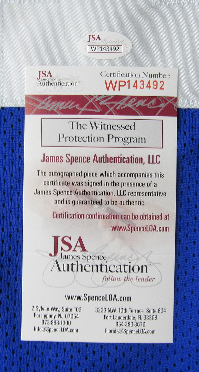 Y.A. Tittle HOF Signed/Autographed Blue Giants Custom Football Jersey JSA XHC65