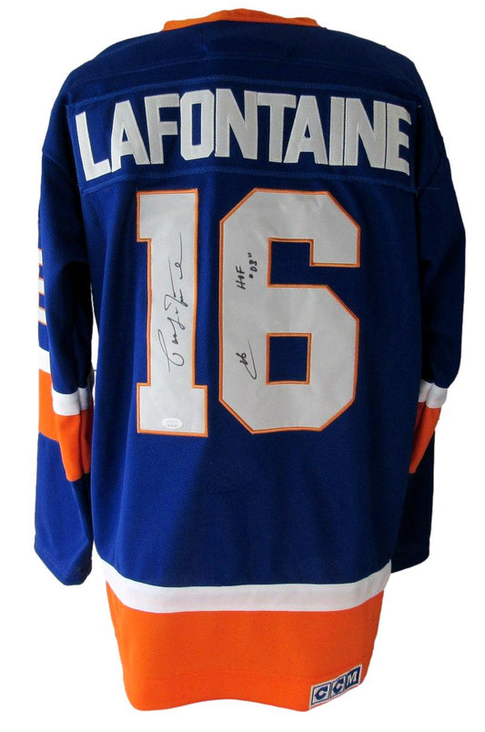 Pat LaFontaine HOF Signed/Autographed Islanders CCM Hockey Jersey JSA XHC69