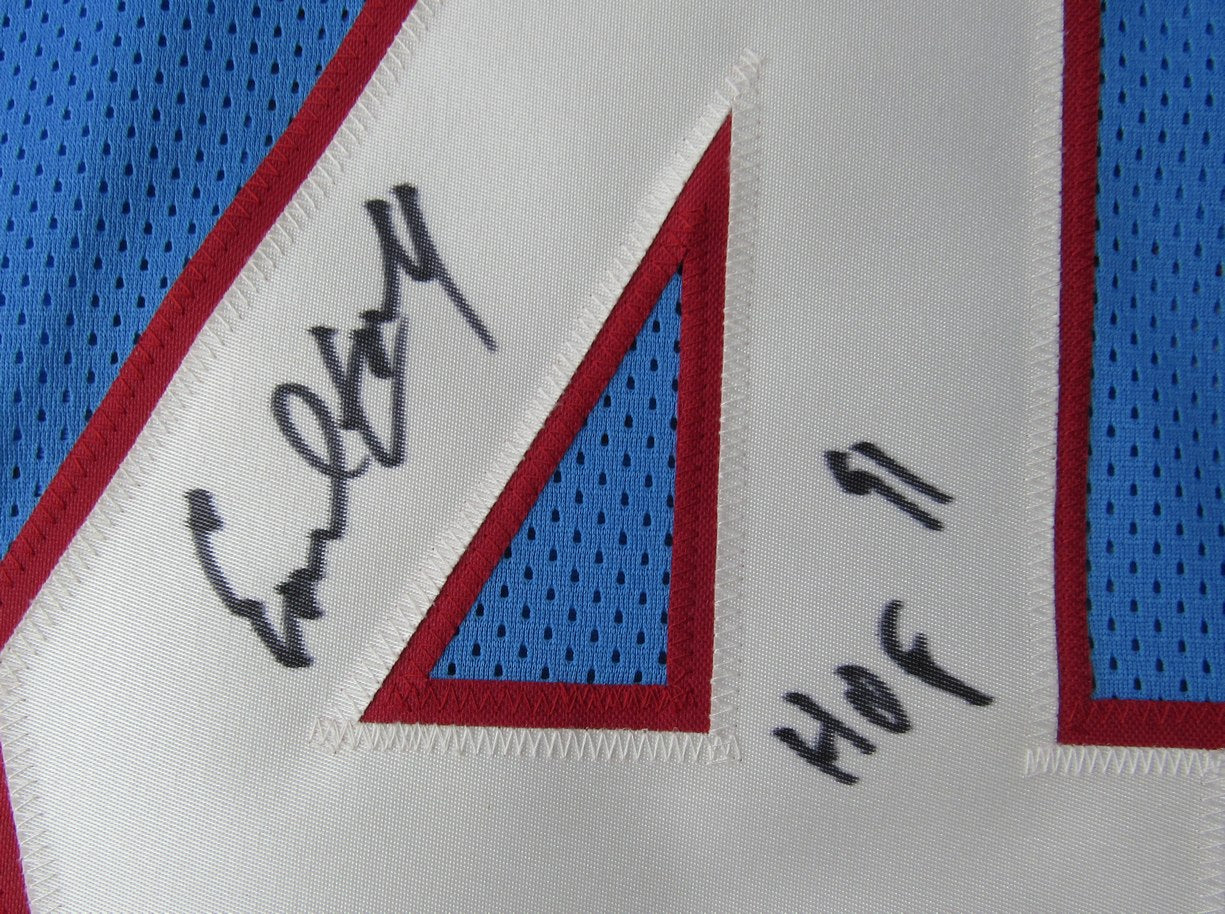 Earl Campbell HOF Signed/Inscribed Oilers Custom Football Jersey PSA/DNA XHC73