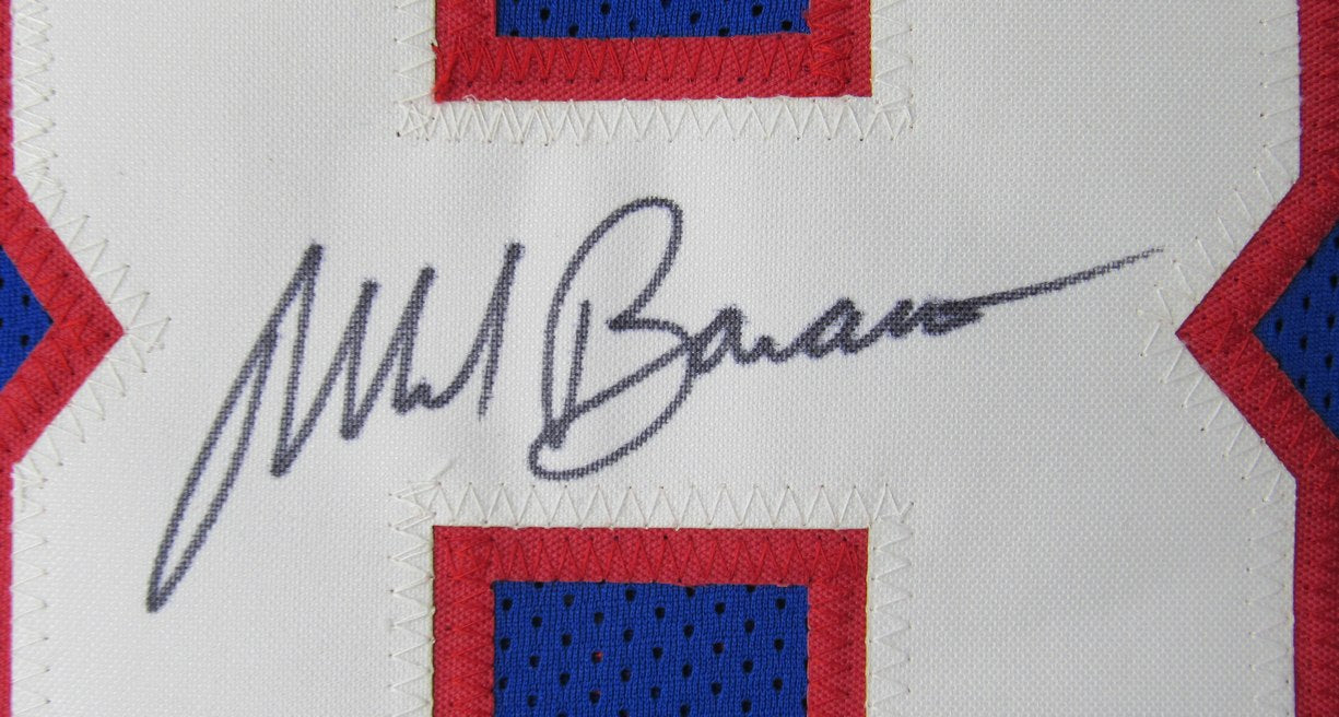 Mark Bavaro HOF Signed/Auto Blue Giants Custom Football Jersey Beckett XHC75