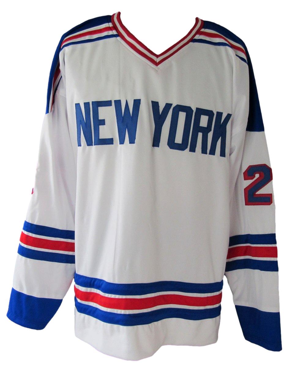 Nick Fotiu Signed/Autographed NY Rangers Custom Hockey Jersey Leaf XHC76