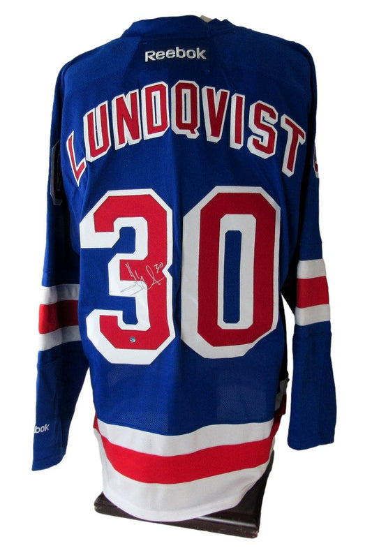 Henrik Lundqvist HOF Signed NY Rangers Reebok Hockey Jersey Steiner XHC80