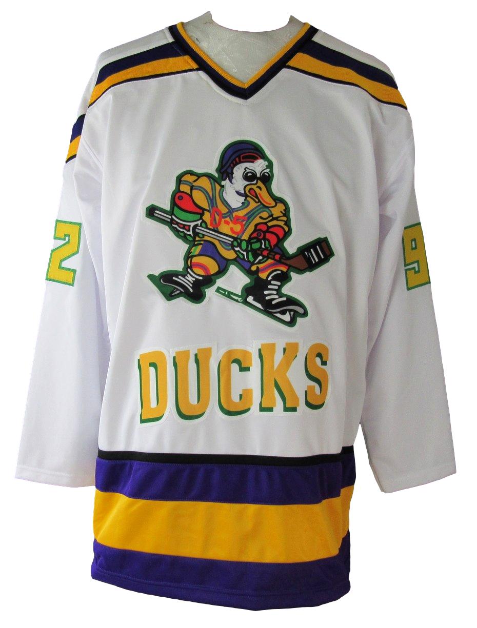 Mighty Ducks Multi-Signe/Autographed by (6) Custom Hockey Jersey Beckett XHC84