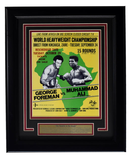 Muhammad Ali/George Foreman Rumble in the Jungle Fight 8x10 Photo Framed XHC94