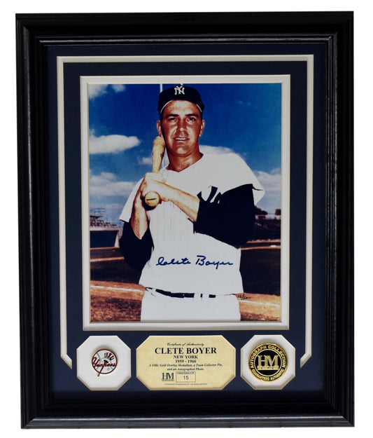 Clete Boyer New York Yankees Signed/Autographed 8x10 Photo HM XHC95