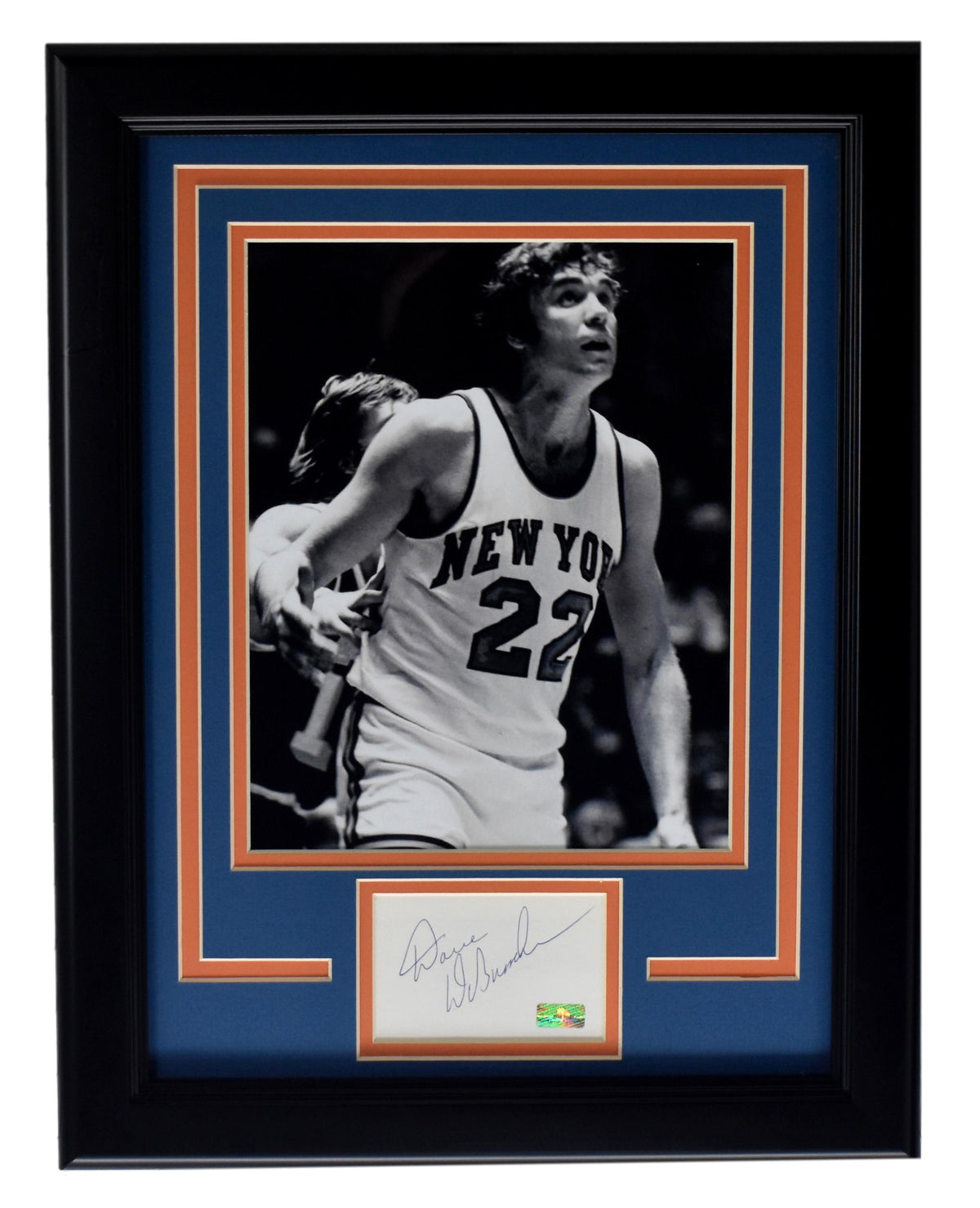 Dave DeBusschere HOF New York Knicks Signed/Autographed Collage Framed PB XHC96