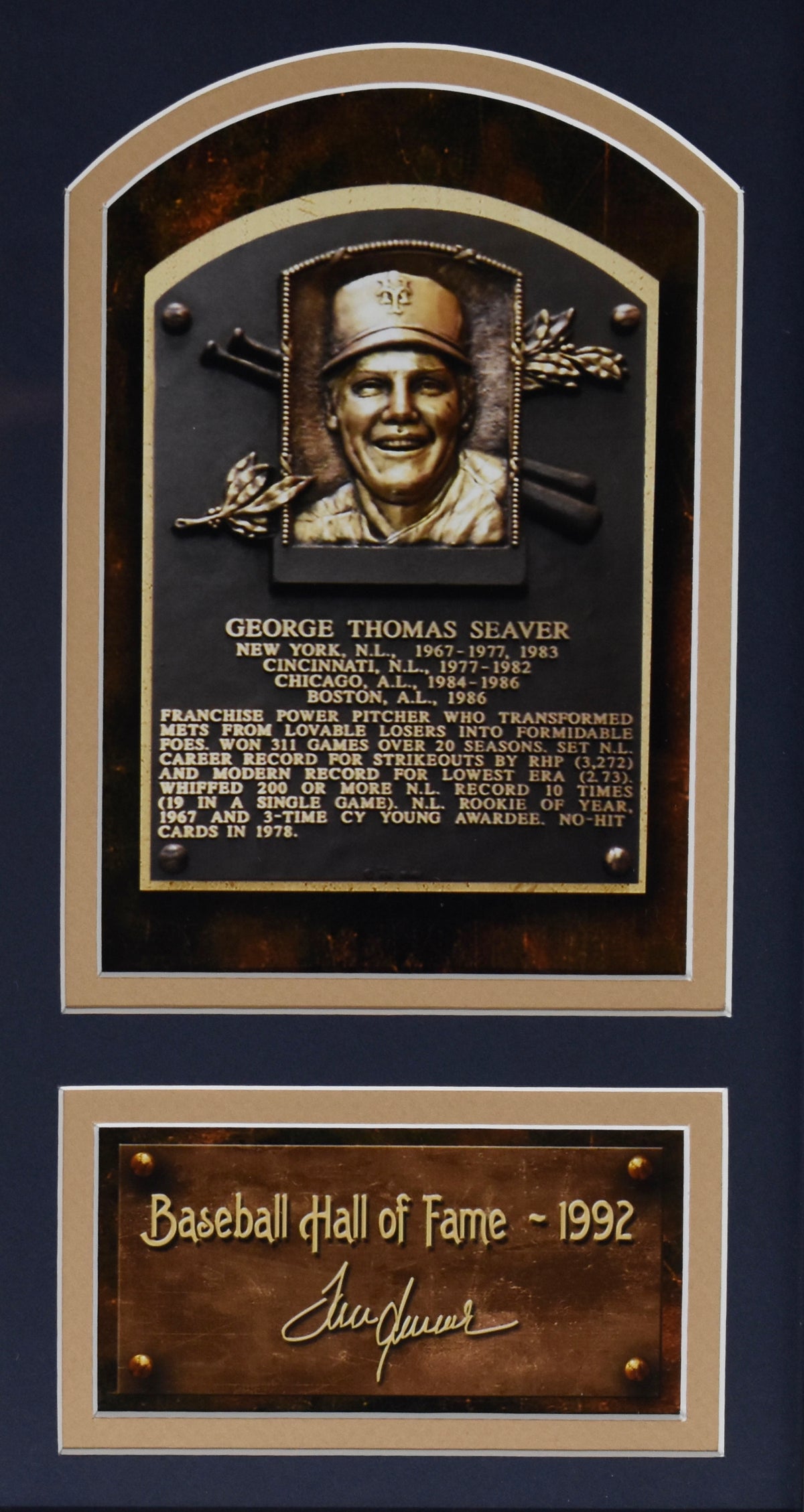 Tom Seaver New York Mets HOF Photo Collage Framed XHC97