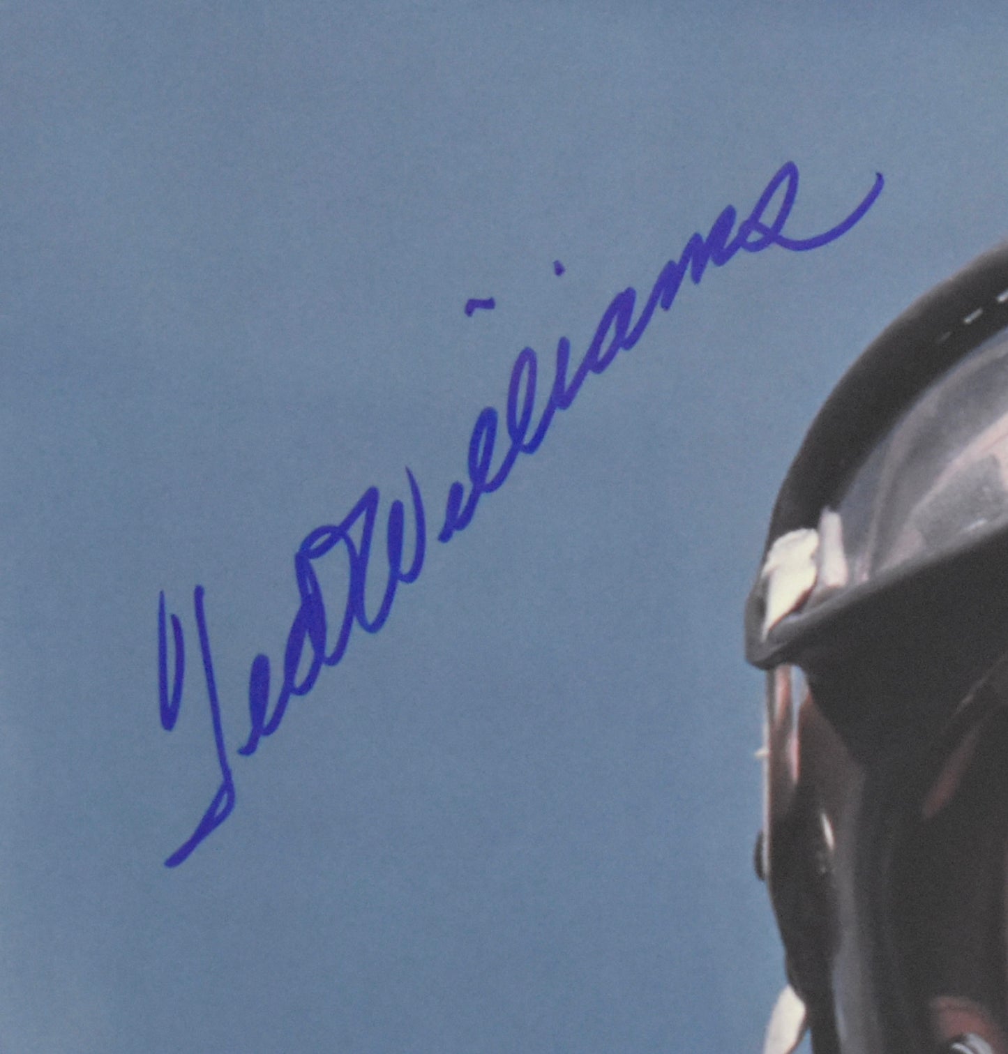 Ted Williams HOF Signed 16x20 Photo Red Sox PSA Letter Green Diamond Holo 212186