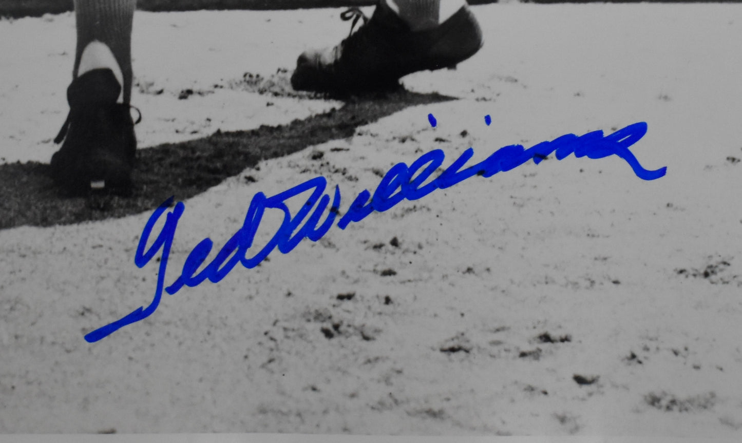 Ted Williams HOF Signed 16x20 Photo Red Sox PSA Letter Green Diamond Holo 212190