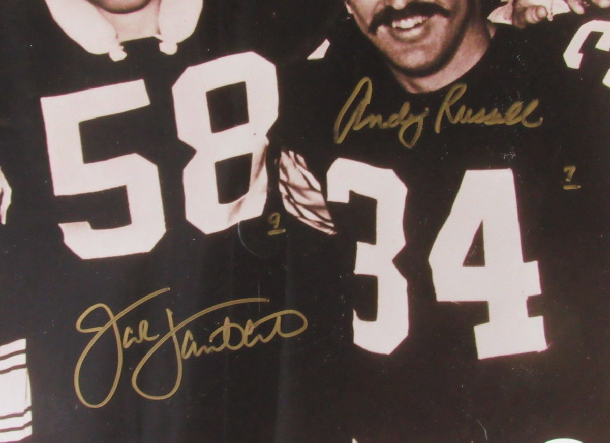 Ham/Lambert/Russell Steelers Legends Signed 16x20 Photo Framed Beckett 212627