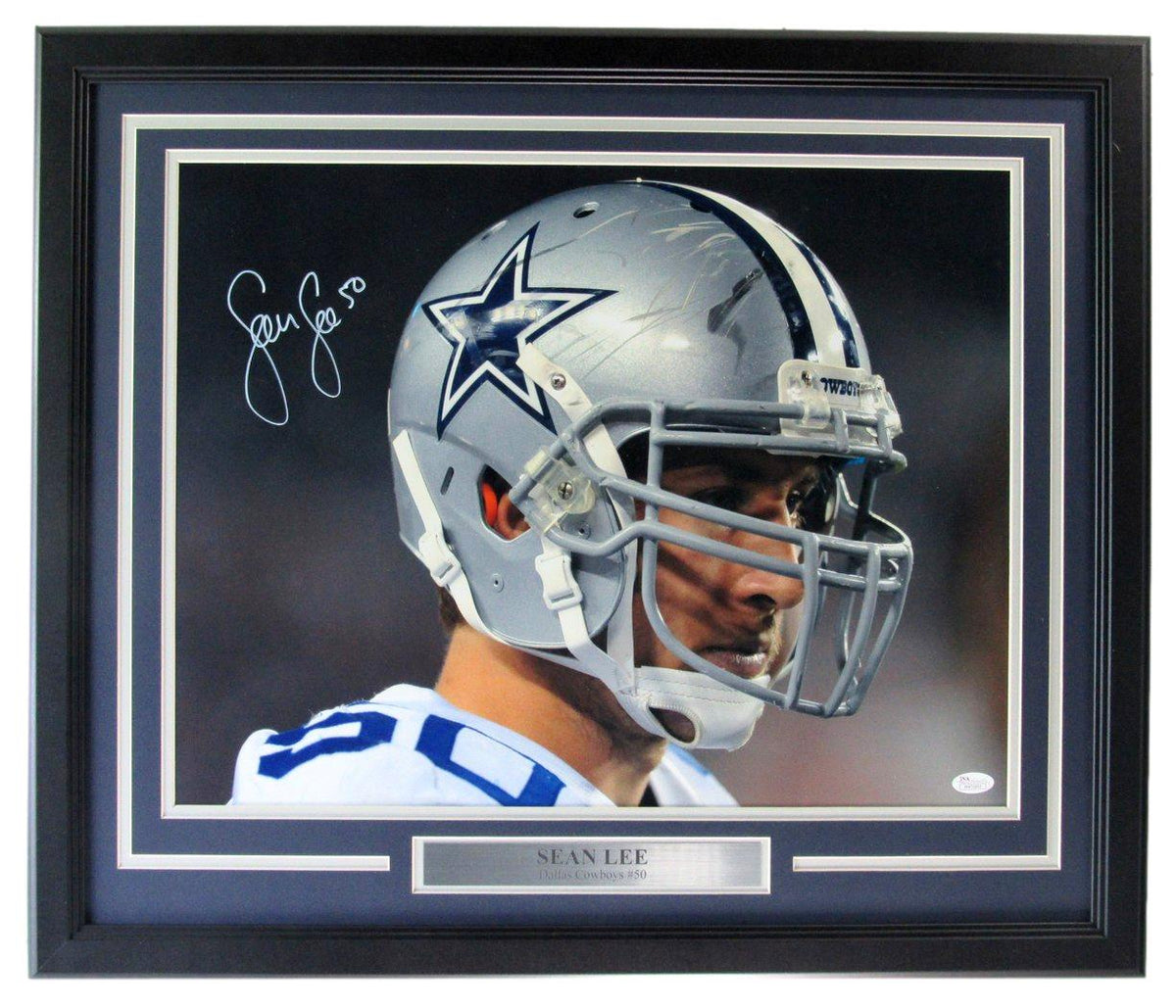 Sean Lee Dallas Cowboys Signed/Autographed 16x20 Photo Framed JSA 212630