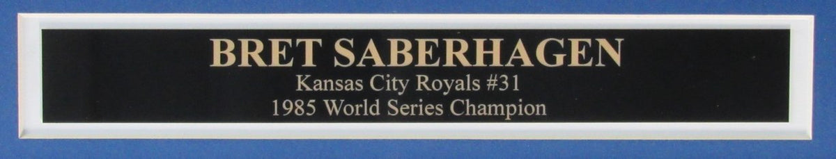 Bret Saberhagen KC Royals Signed/Inscribed 16x20 Photo Framed JSA 212631